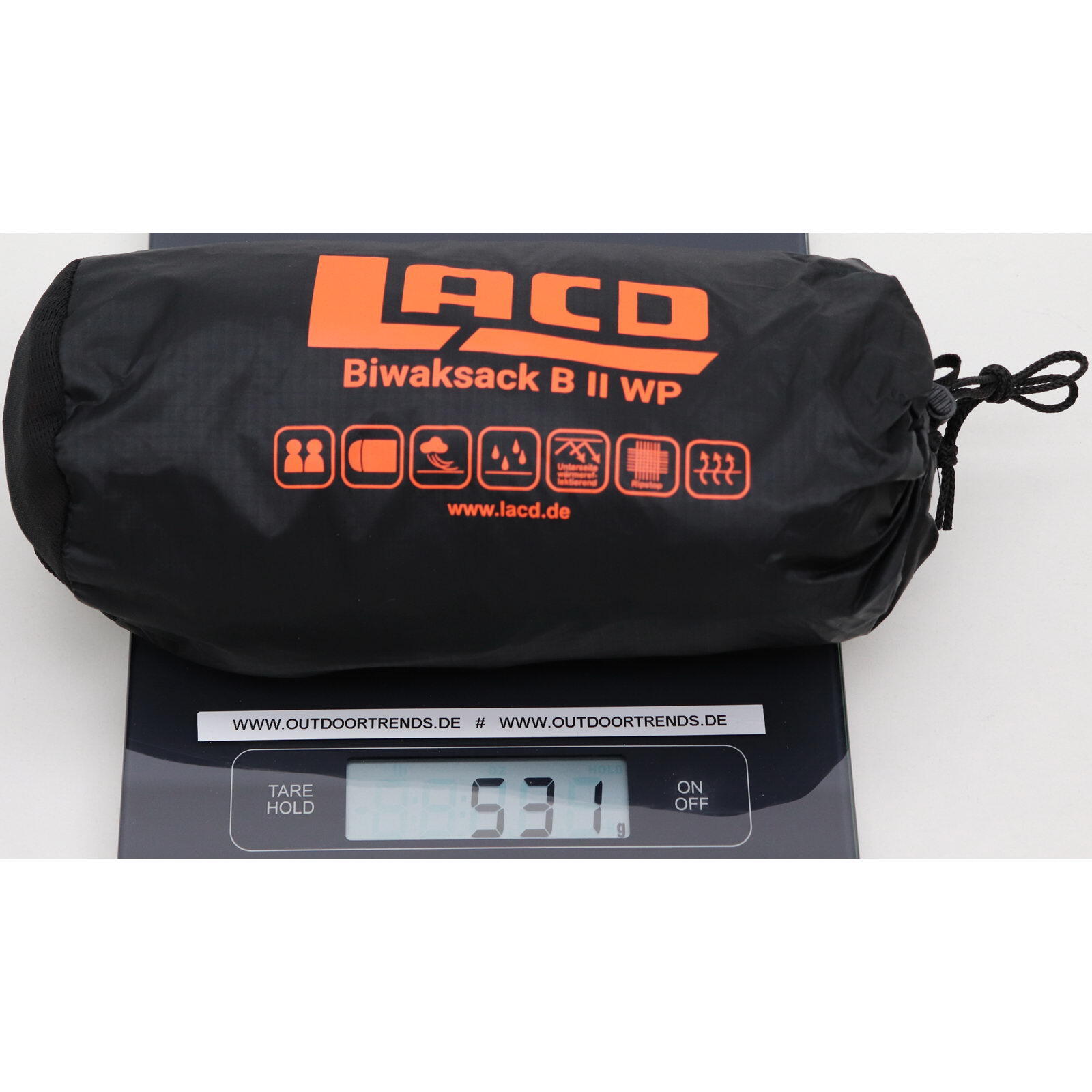 Biwaksack Bivy Bag WPB II orange-black 3/3