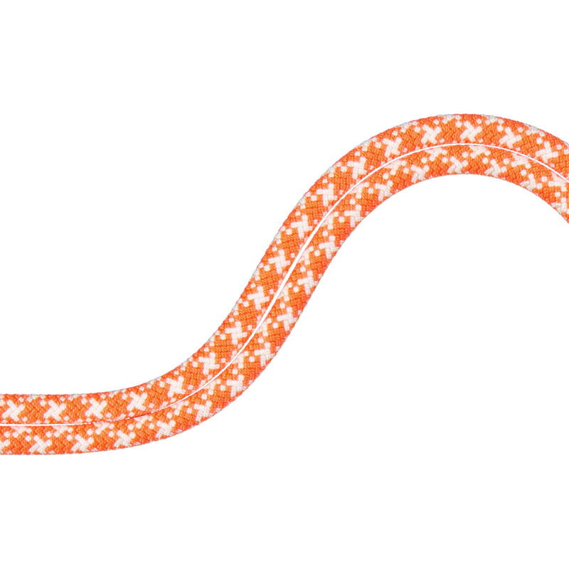 Einfachseil 9.5 Crag Classic Rope vibrant orange-white