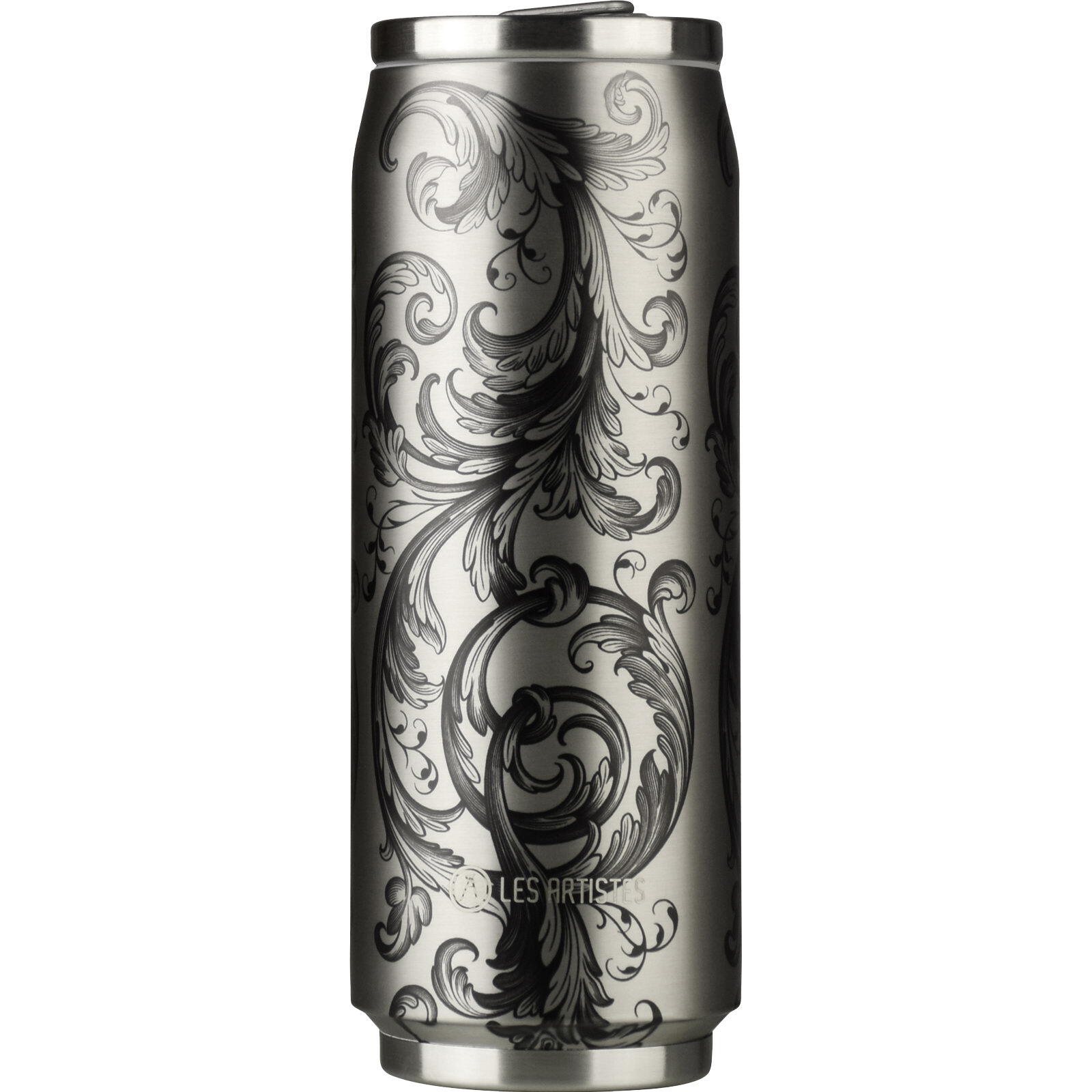 Thermo-Trinkdose Pull Can'It 500 ml orange flower 3/7