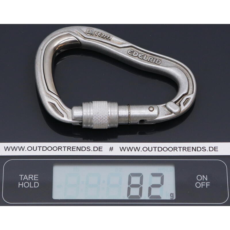 Karabiner HMS Bulletproof Screw II slate-eloxiert