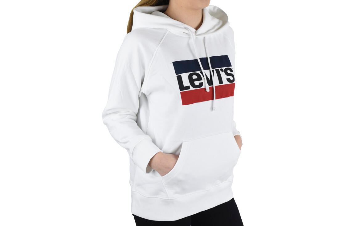 Sudadera con Capucha Levi's Blanca 4/4