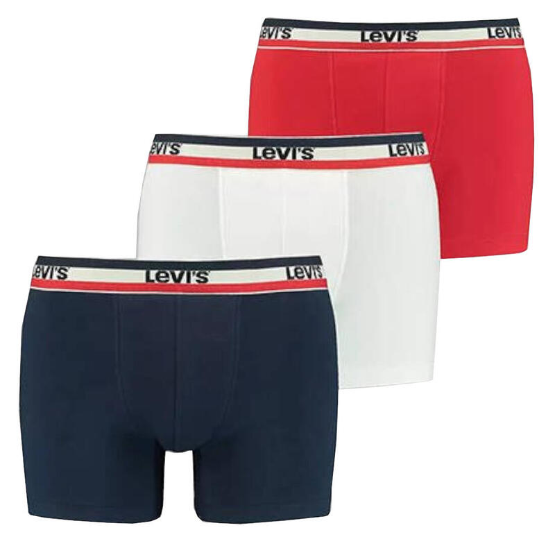 Férfi boxeralsó, Levi's Boxer 3 Pairs Briefs, sokszínű