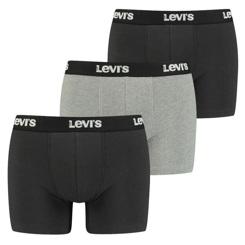 Férfi boxeralsó, Levi's Boxer 3 Pairs Briefs, szürke