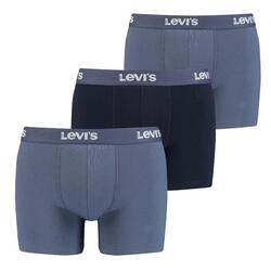 Férfi boxeralsó, Levi's Boxer 3 Pairs Briefs, sötétkék