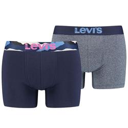 Férfi boxeralsó, Levi's Boxer 2 Pairs Briefs, sötétkék