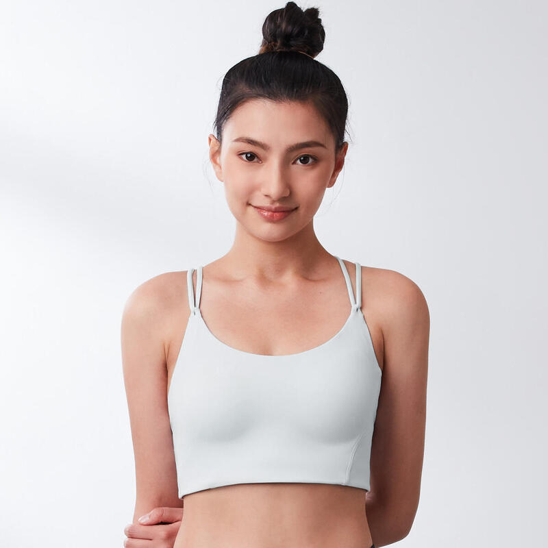 REextraSkin™ Medium Impact Yoga Sports Bra-Arctic Ice