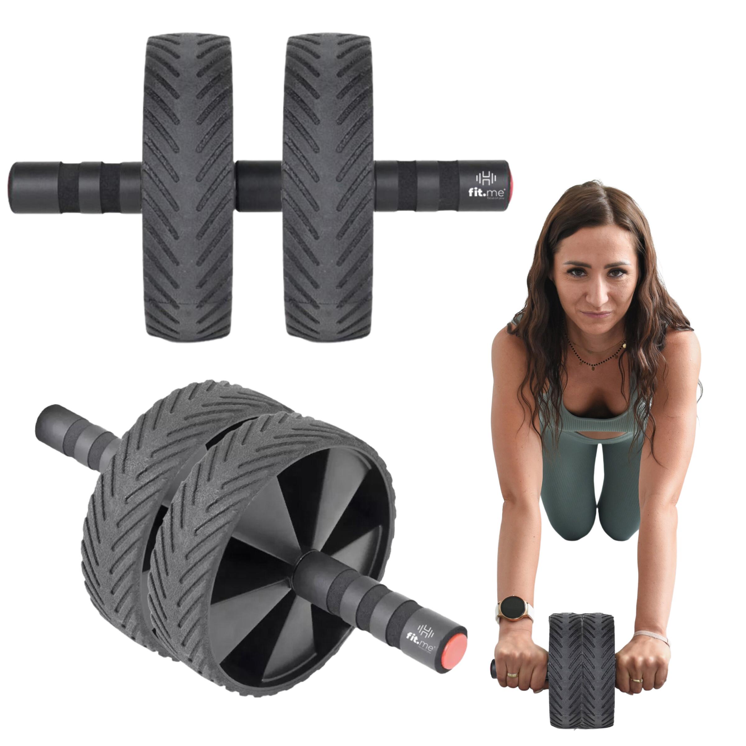 Kółko do ćwiczeń mięśni brzucha abs roller ab wheel podwójne