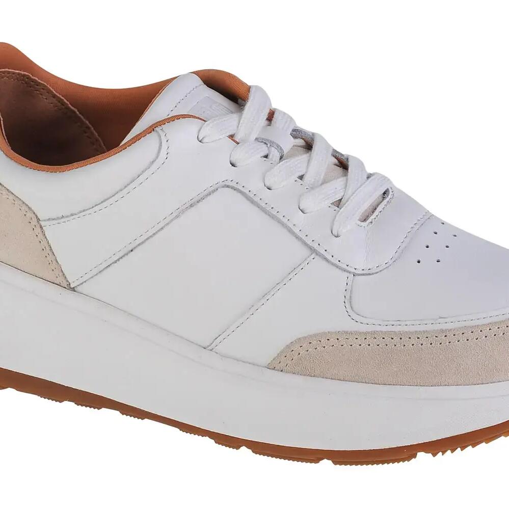 FitFlop F-Mode Leather/Suede Flatform Sneakers