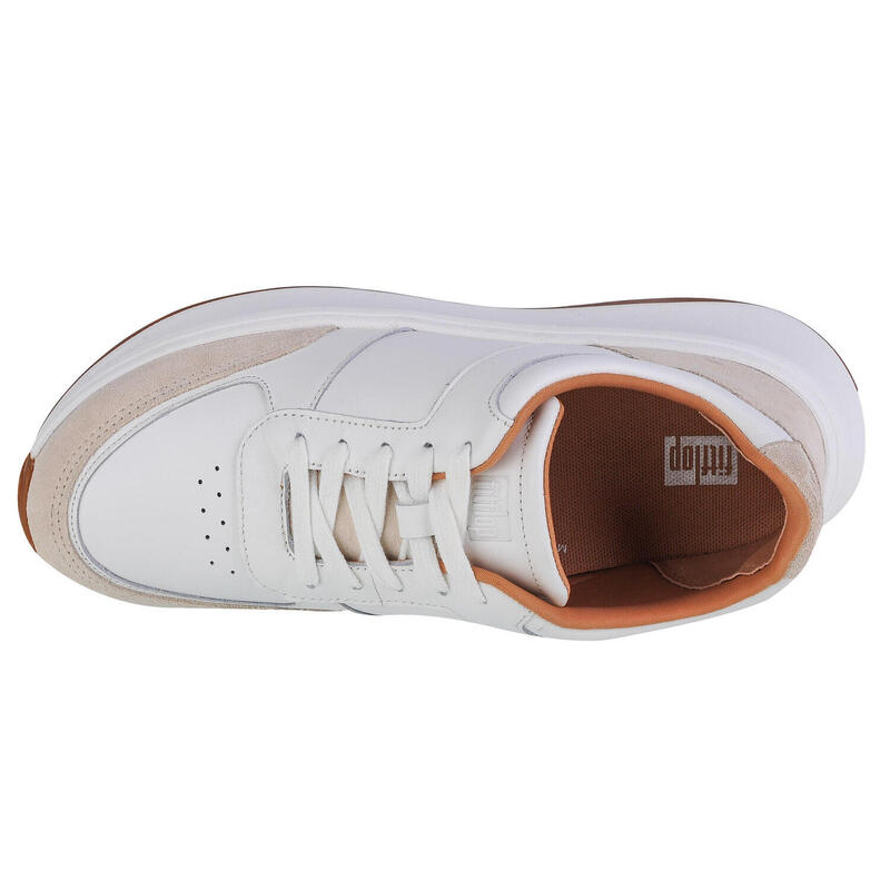 FITFLOP F-Mode Suede/Leren Sneakers  URBAN WIT 36