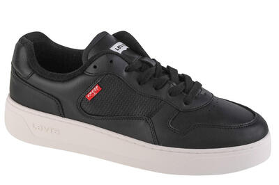 Sneakers levi's glide van zwart leer