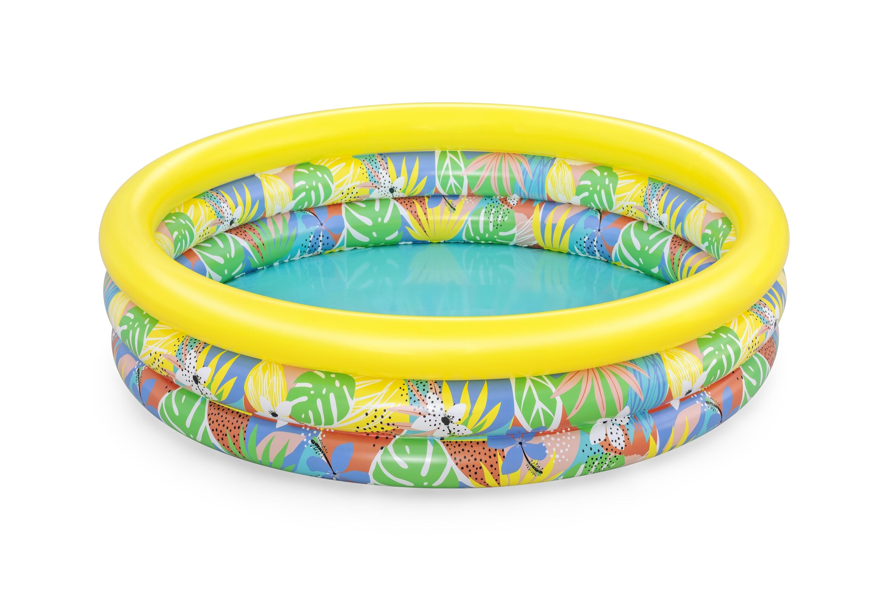 Piscina hinchable infantil Bestway 3 aros floral 168x38 cm 2/5