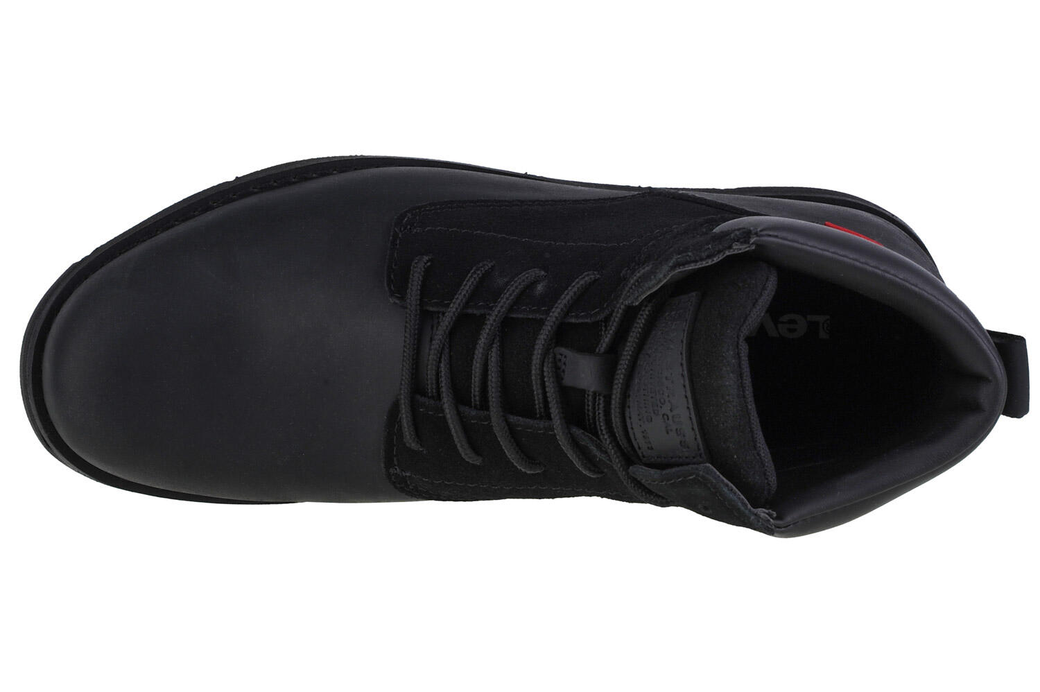 Stivali Levi's in pelle nera Jax Plus 3/4