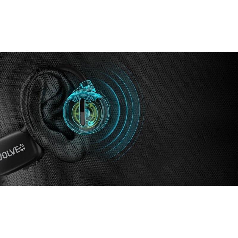 Voděodolná bezdrátová sluchátka na lícní kosti BoneSwim Pro MP3 32GB, černá