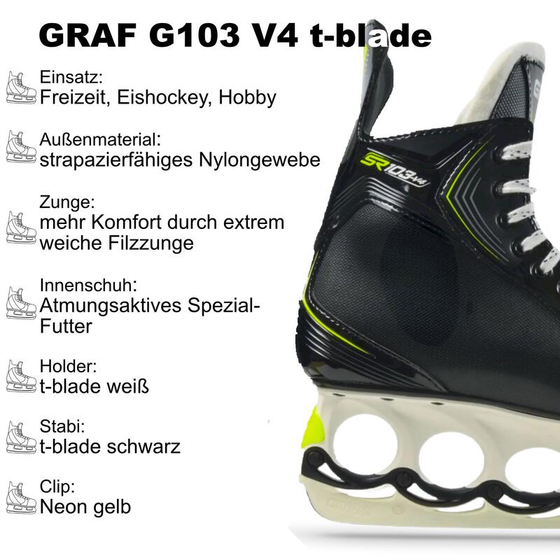 tblade Schlittschuhe Graf V4 Top Schlittschuh Damen Herren