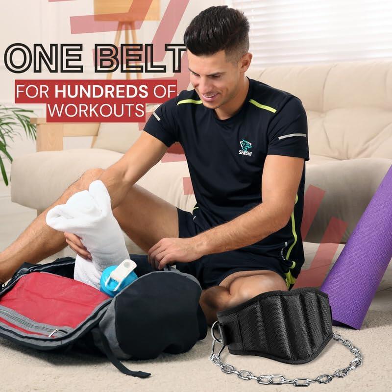 Senshi 2 in 1 Weight Lifting Belt & Dipping Belt 4/7