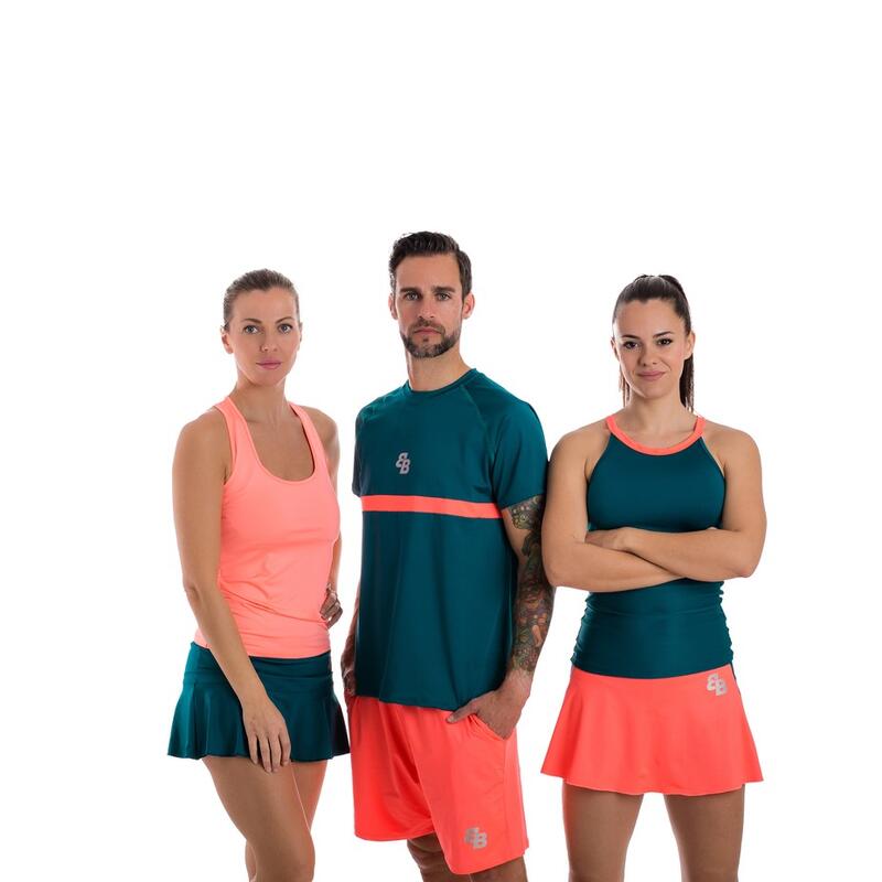 Heren bb van belén berbel padel- en tennis-T-shirt coyote m