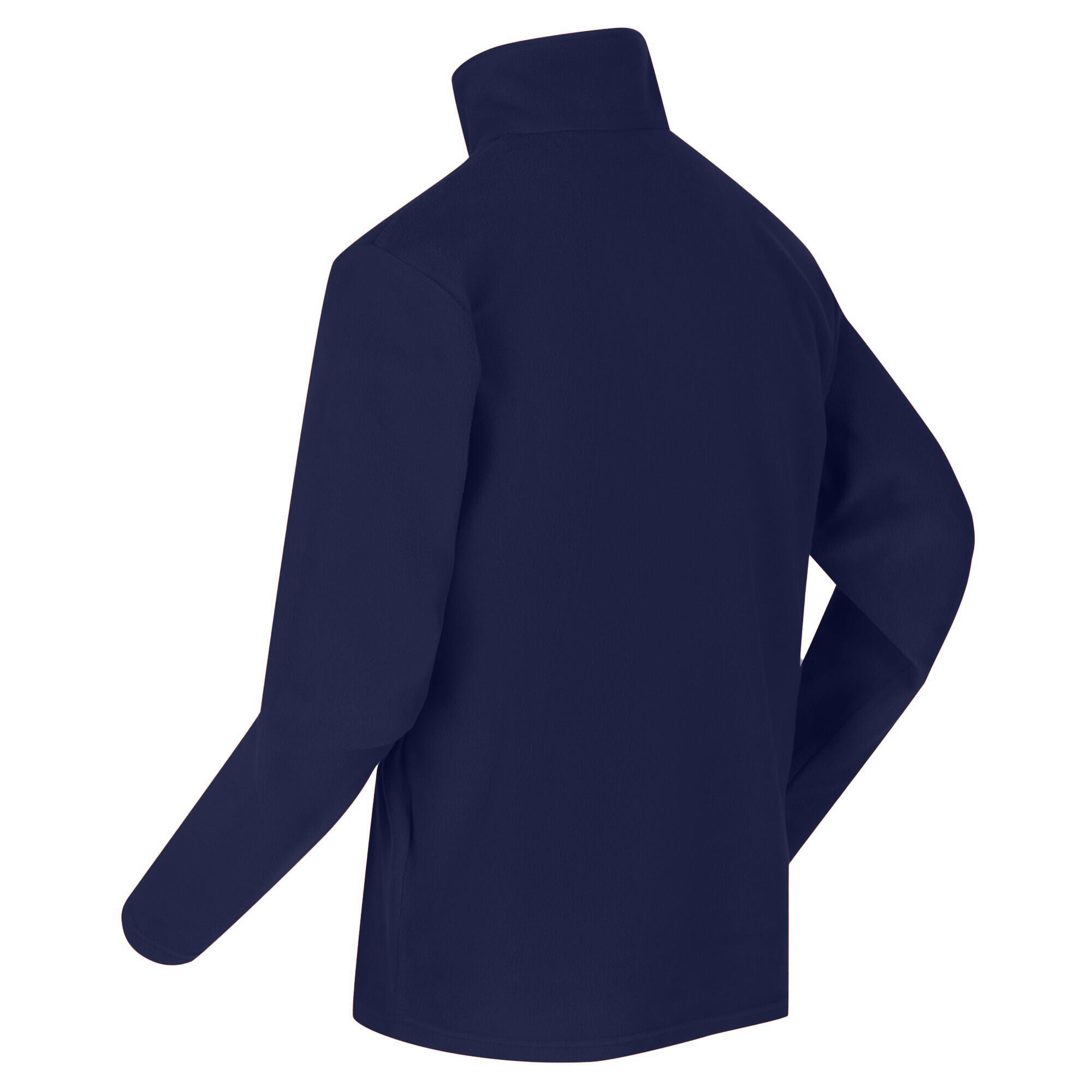 Pile THOMPSON Uomo Denim Scuro 100% Poliestere Collo con Zip 3/5