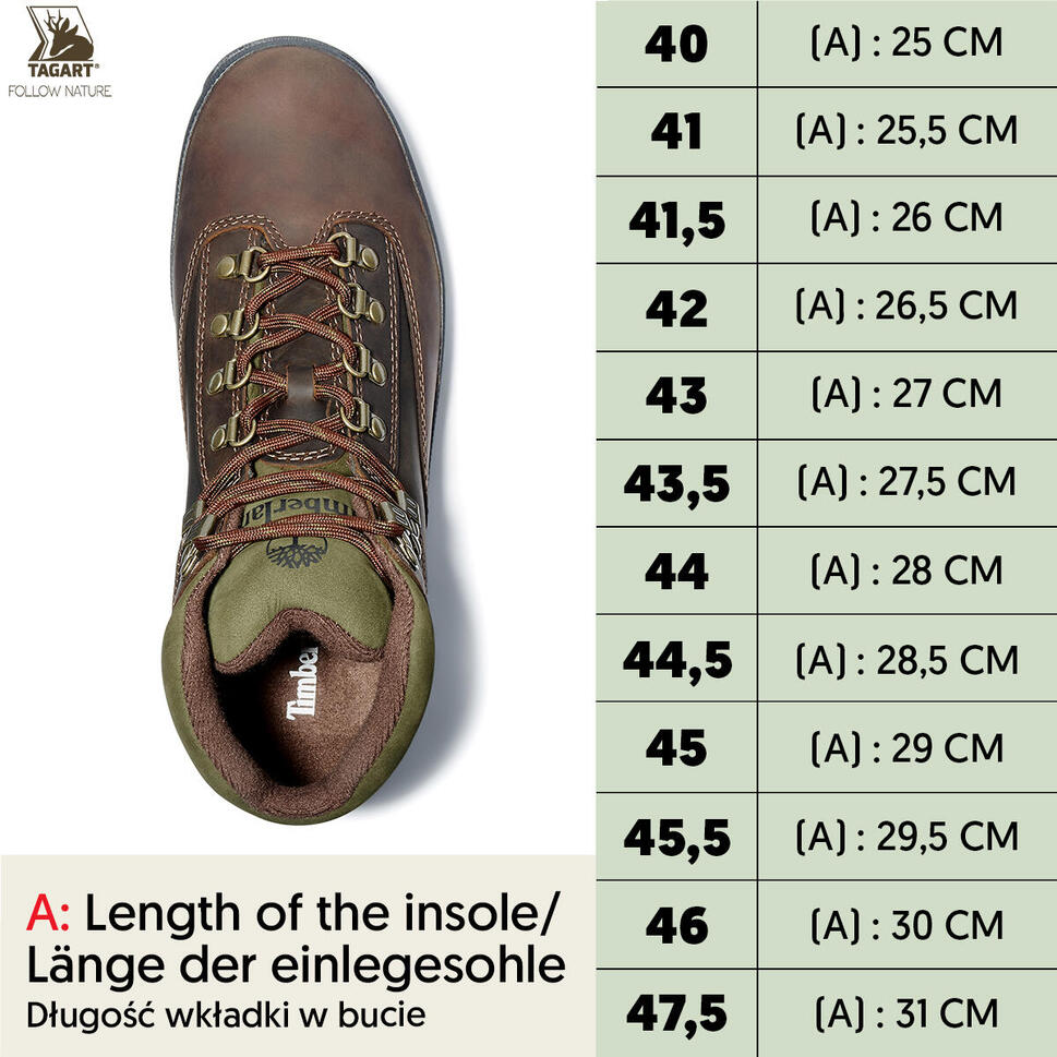Buty męskie trekkingowe Timberland Euro Hiker Leather Md Brown