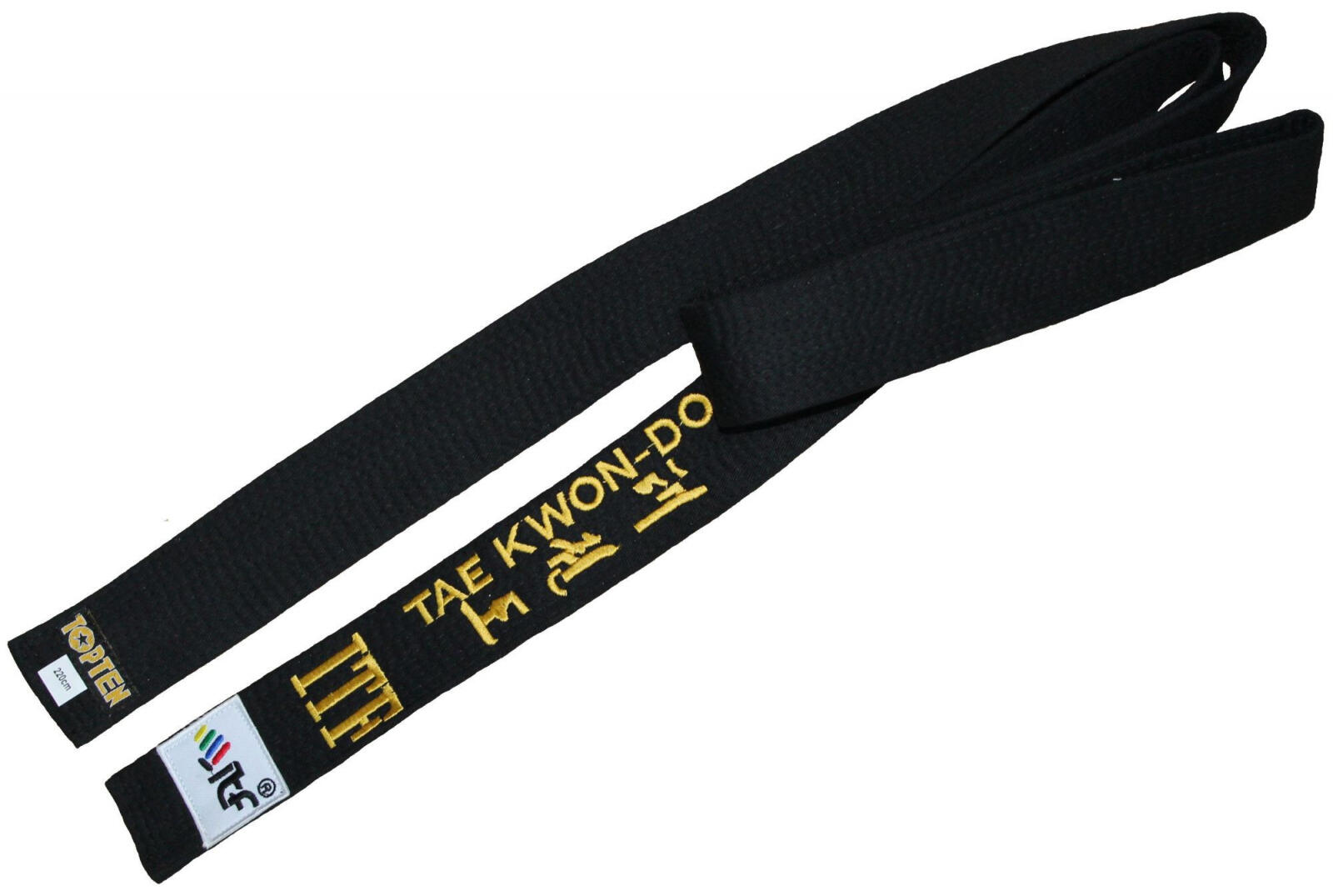 Centura neagra de Taekwon-Do “ITF” (cu broderie)