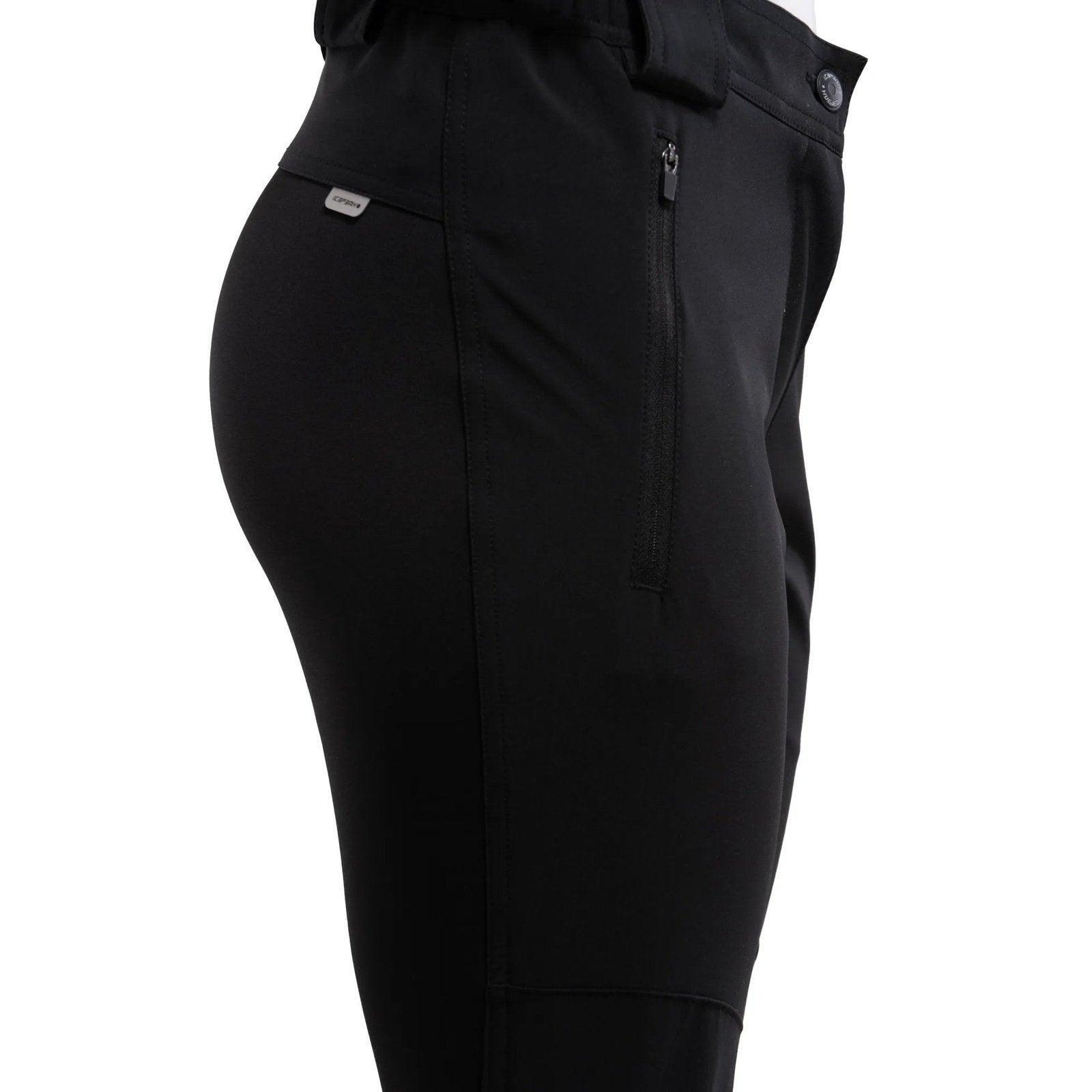 Pantalon softshell Icepeak Doral Femme Noir, randonnée 6/7