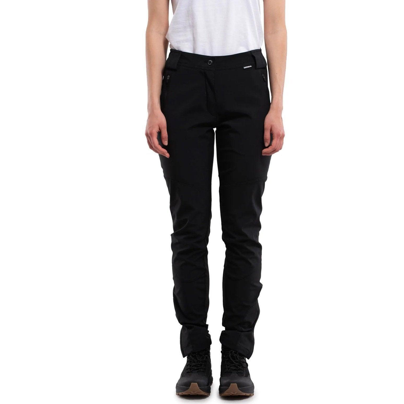 Pantalon softshell Icepeak Doral Femme Noir, randonnée 4/7