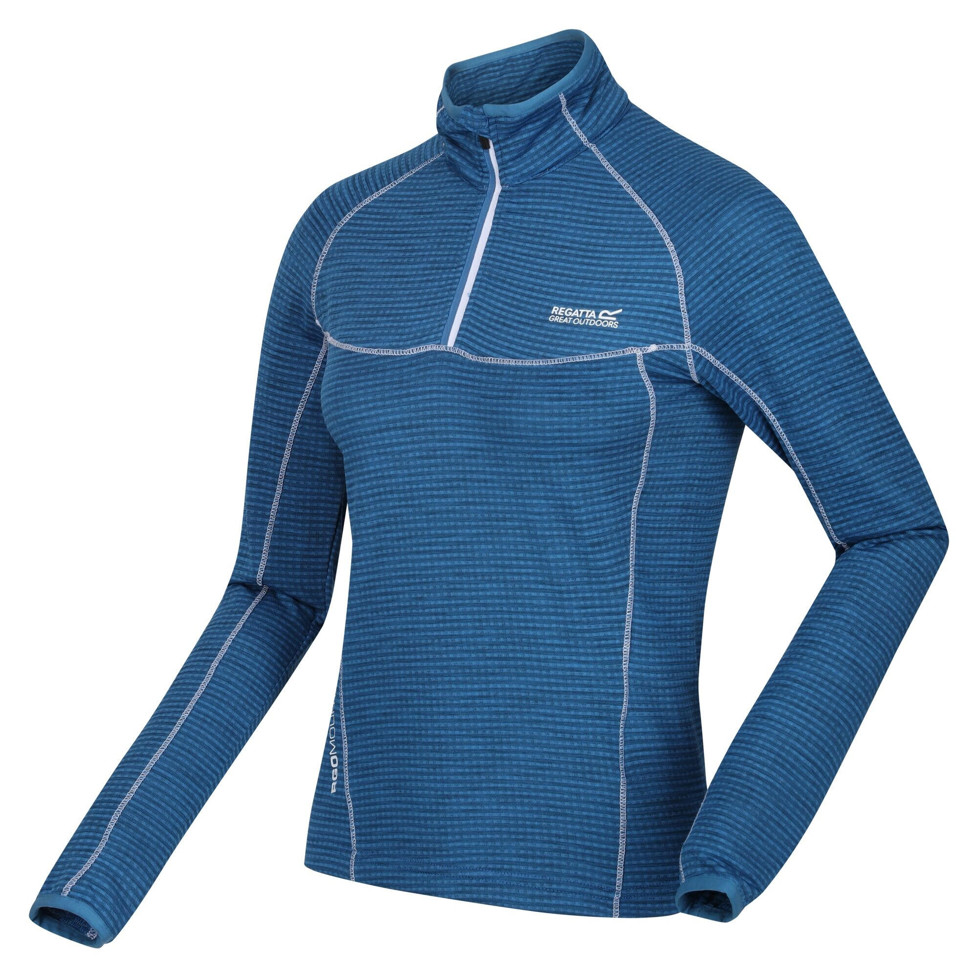 Womens/Ladies Yonder Fleece Top (Vallarta Blue) 3/5