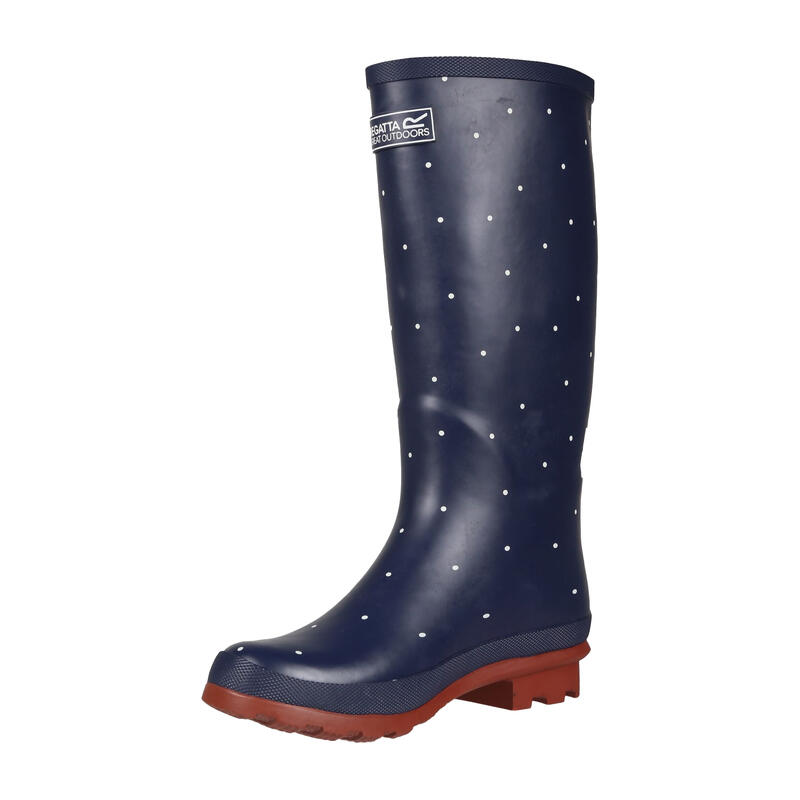 Bottes de pluie FAIRWEATHER Femme (Bleu marine/rouge foncé)