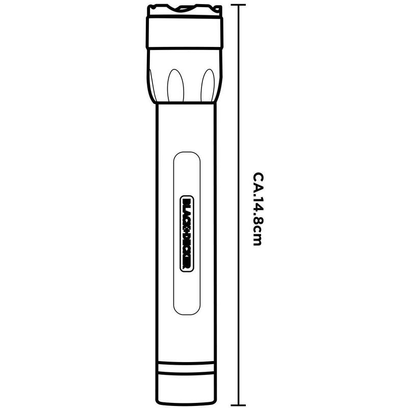 Latarka ręczna Black + Decker 3,5W 200 Lumenów aluminiowa