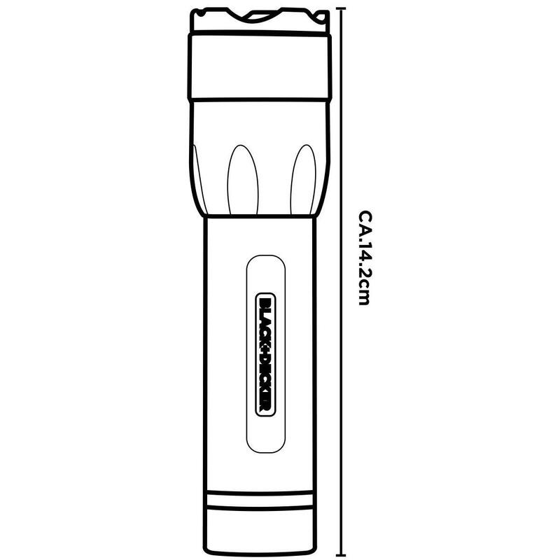 Latarka ręczna Black + Decker 3W 120 Lumenów aluminiowa