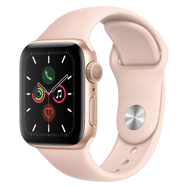 Refurbished - Apple Watch Series 5 40mm GPS Aluminium Goud/Roze - Redelijk