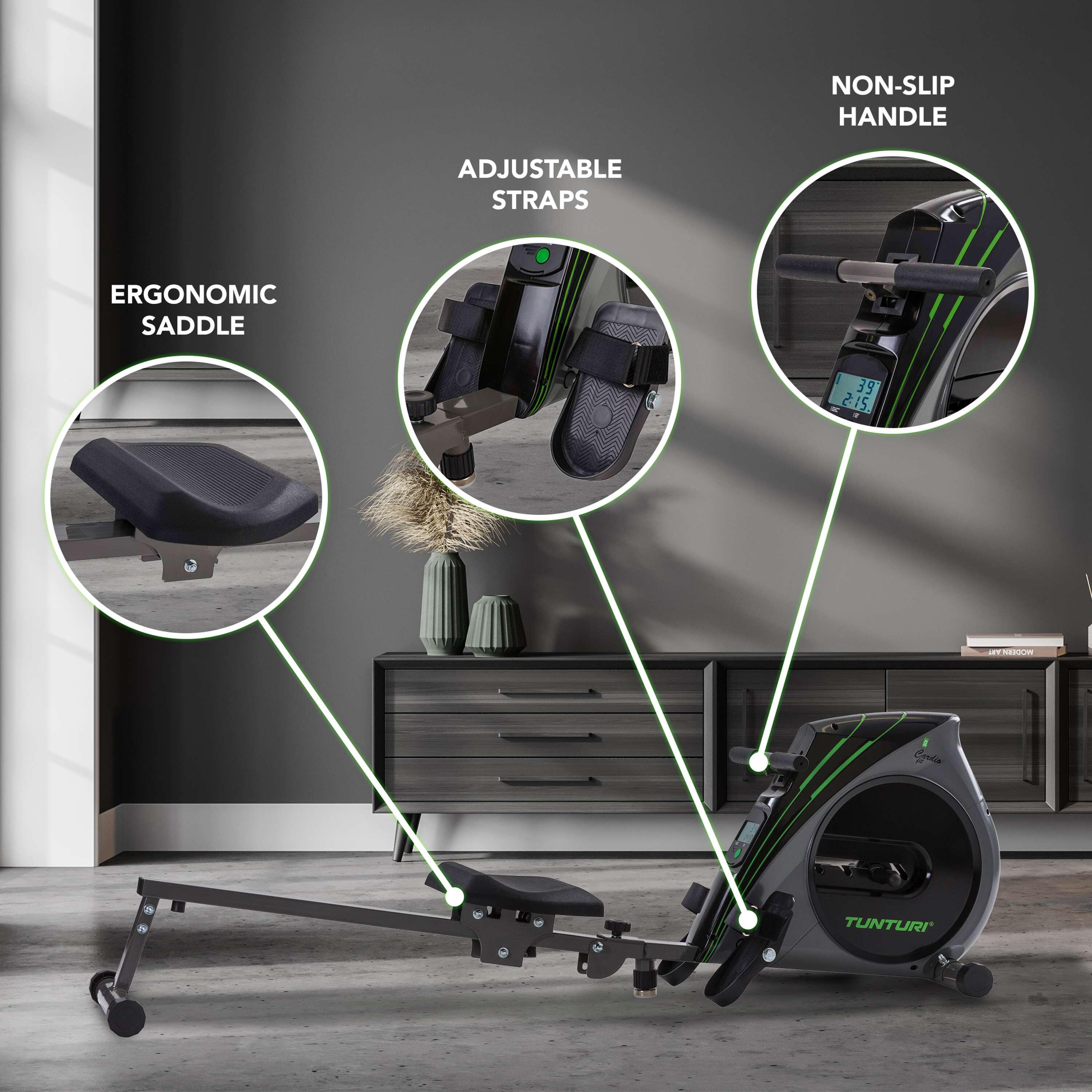 Tunturi cardio fit r20 rowing machine hotsell