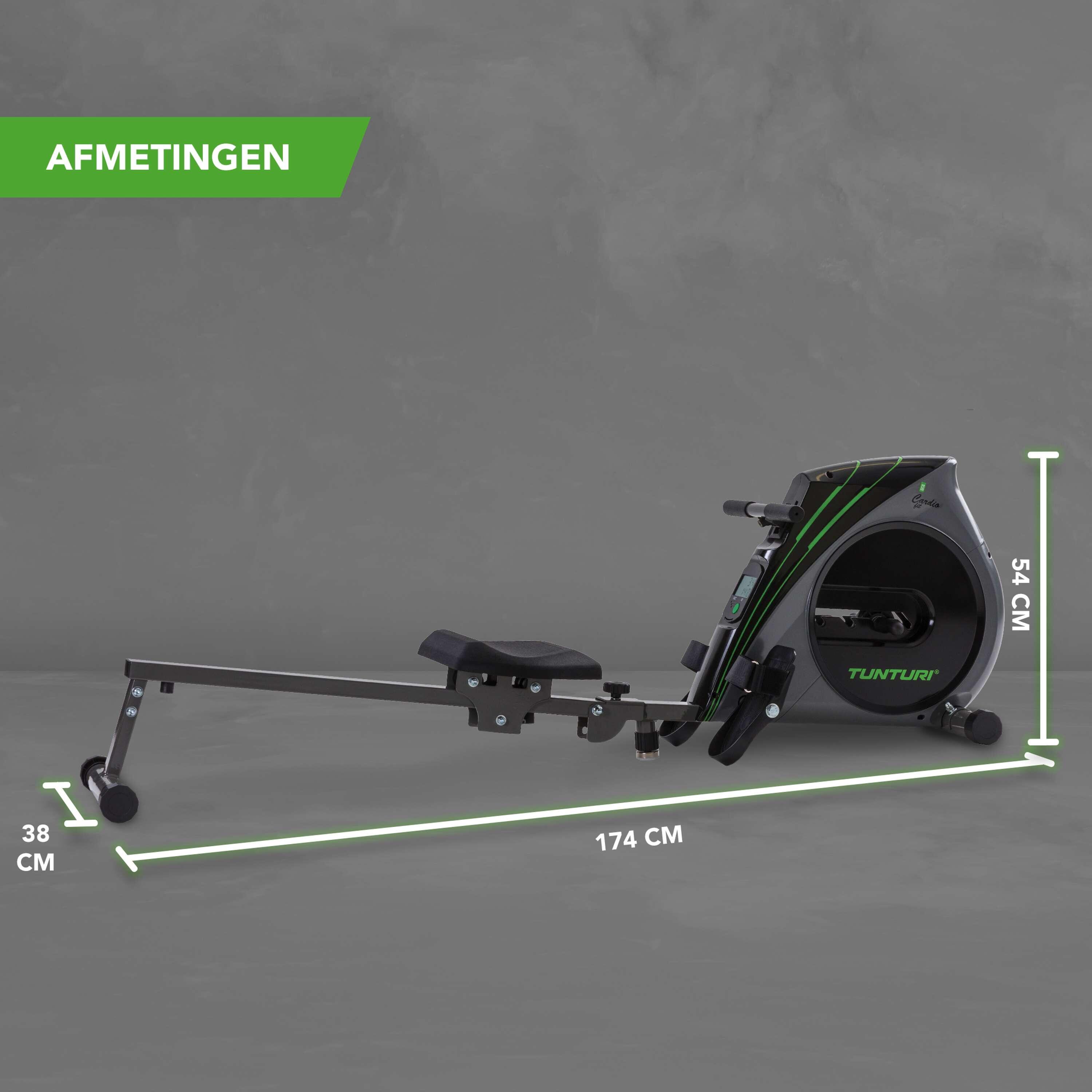 Roeitrainer - Inklapbaar - 4 weerstandsniveaus - Voor thuis - Cardio Fit R20 3/7