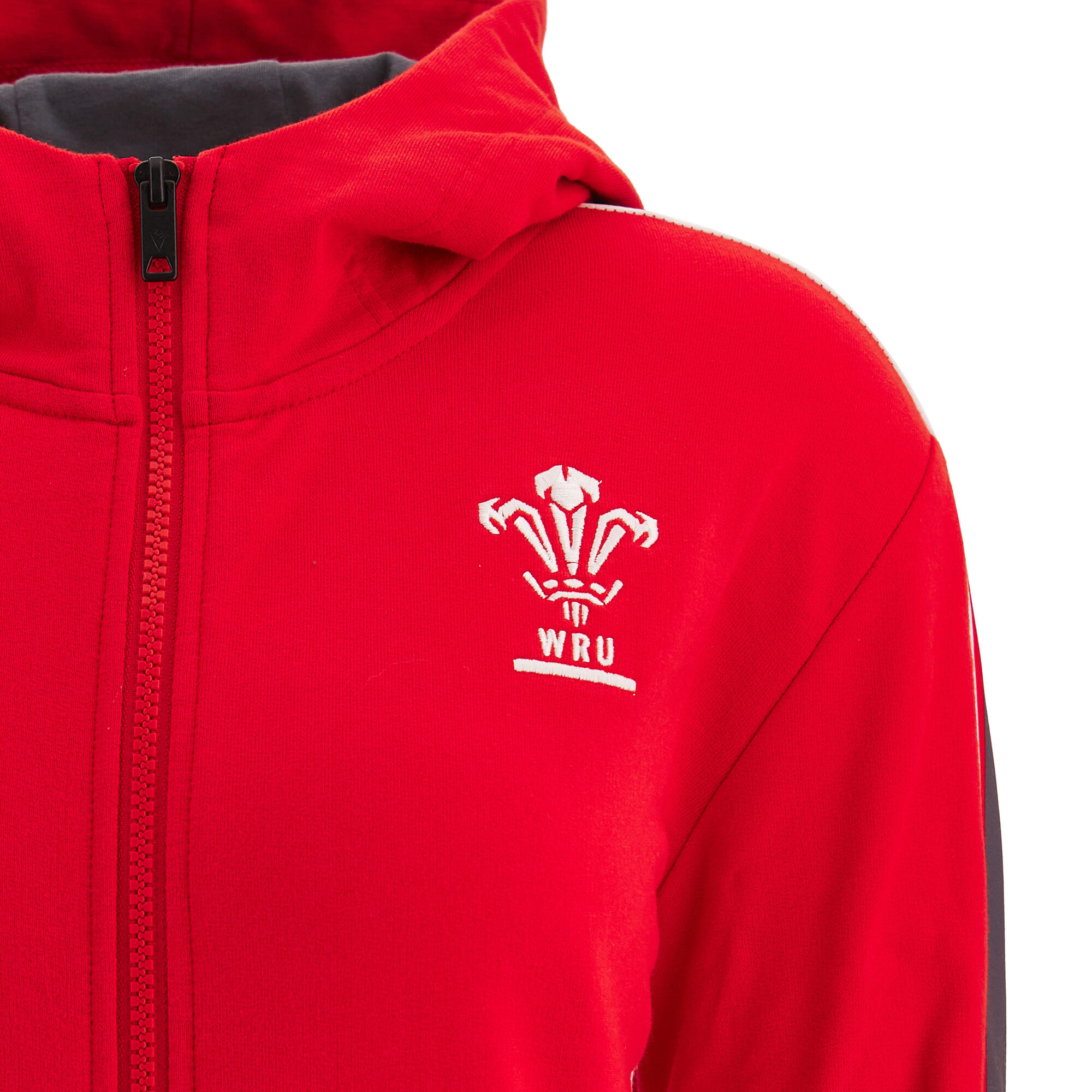 Wales WRU Womens Zip Hoodie 3/4