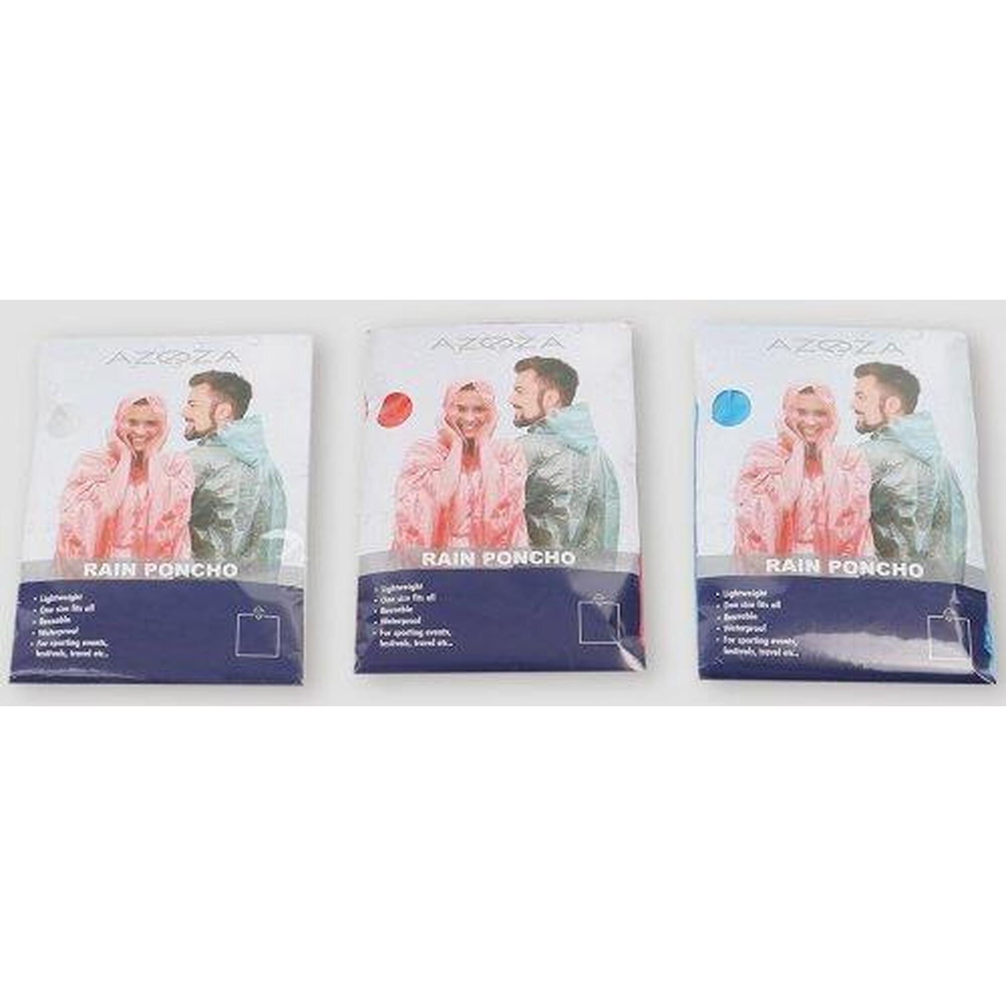 Lot De 5 Ponchos De Pluie Transparents Avec Porte-Clés - Imperméables D'Urgence
