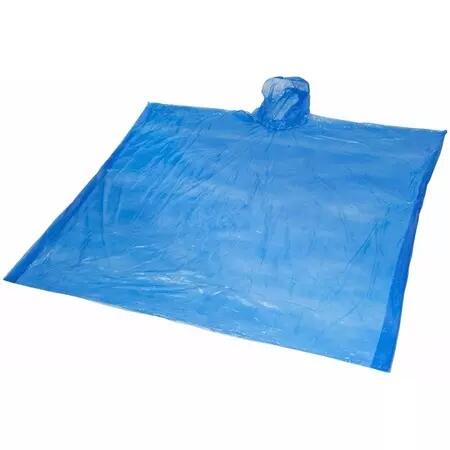 Regenponcho One-Size Blauw Transparant