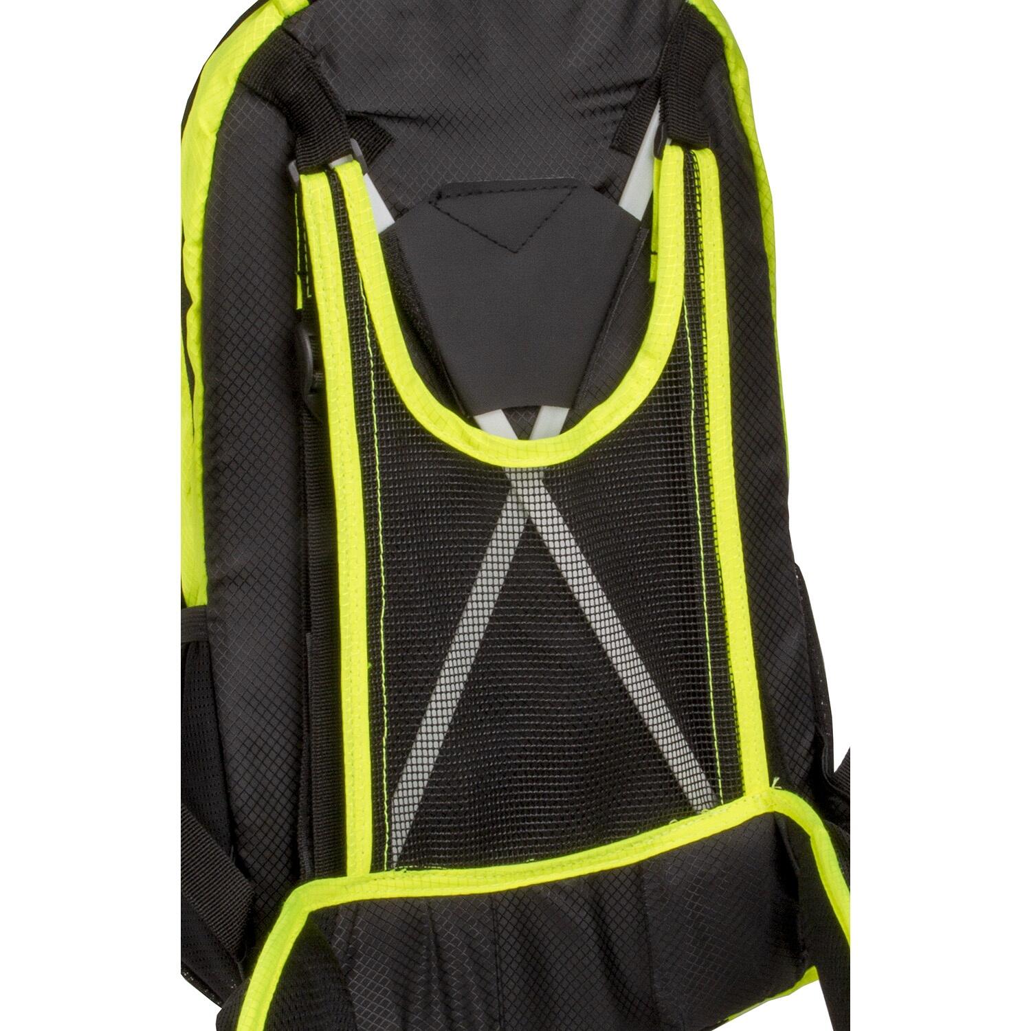 M-Wave sac à dos d'extérieur Rough Ride noir/jaune 15 litres 2/4