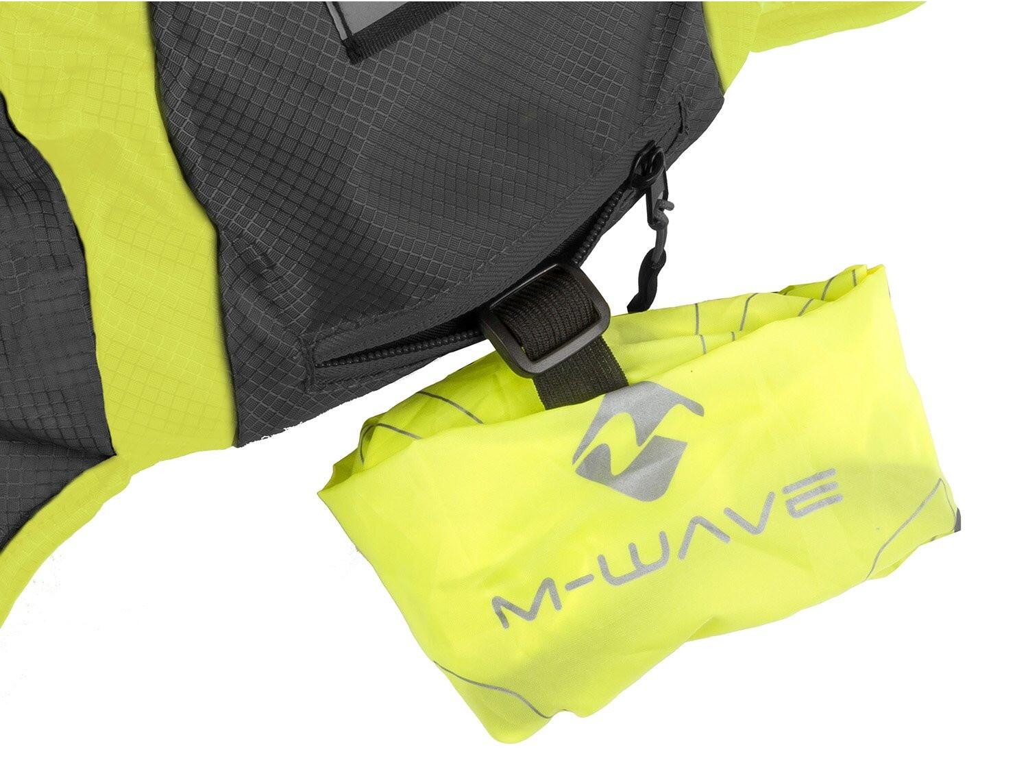 M-Wave sac à dos d'extérieur Rough Ride noir/jaune 15 litres 3/4