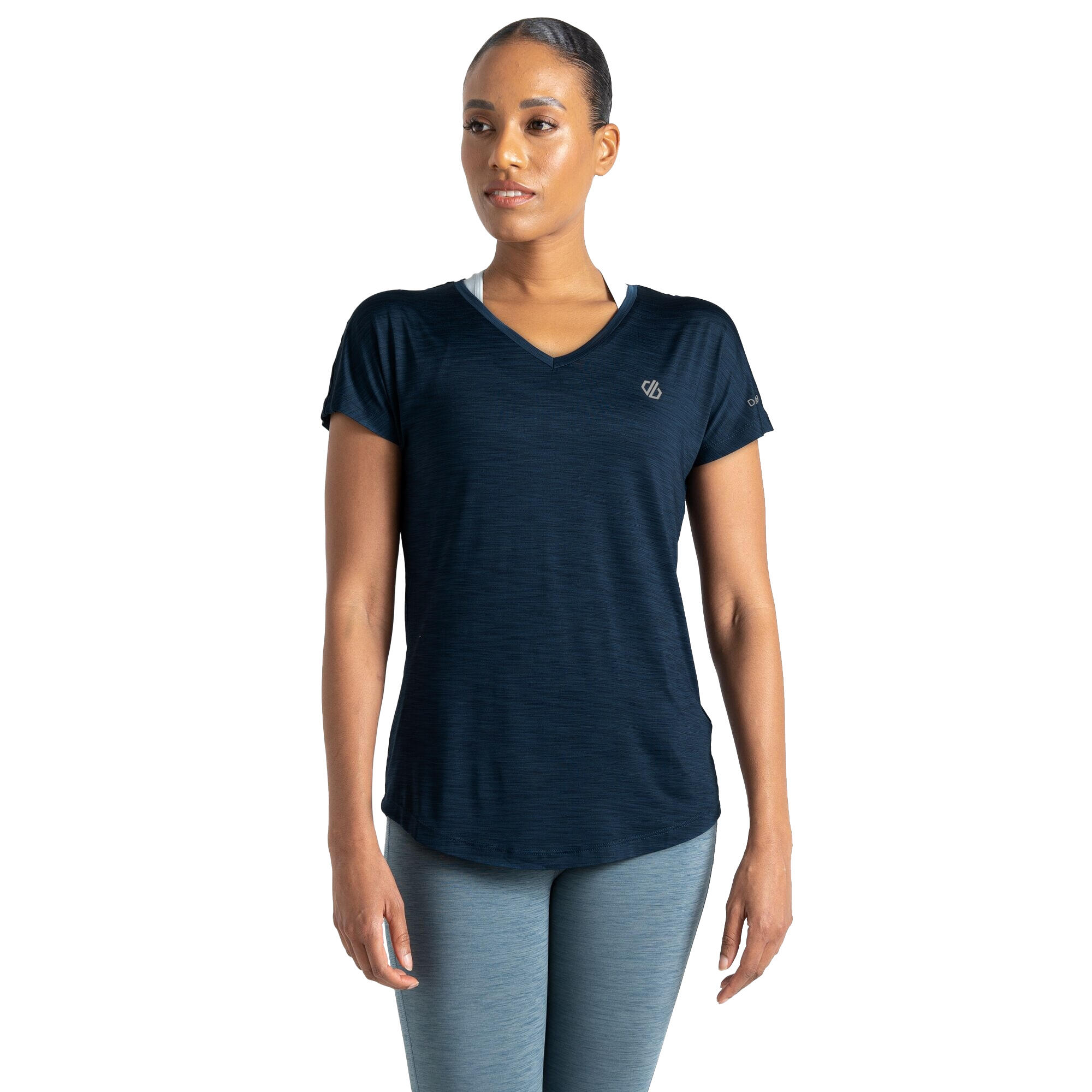 Womens/Ladies Active TShirt (Moonlight Denim) 3/4