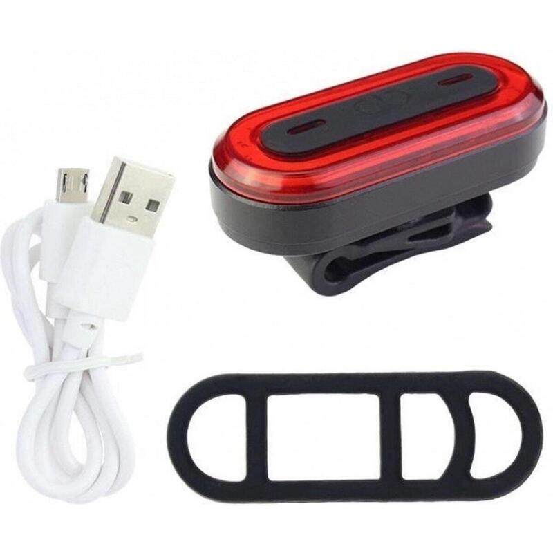 Feu arrière rouge - rechargeable par USB - Feu de vélo LED