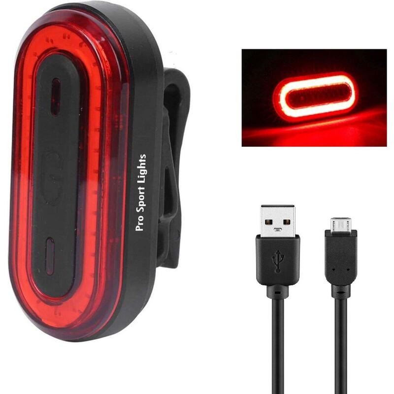 Feu arrière rouge - rechargeable par USB - Feu de vélo LED