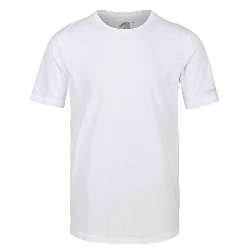 Tait Kurzärmeliges Fitnessshirt für Herren - Weiß