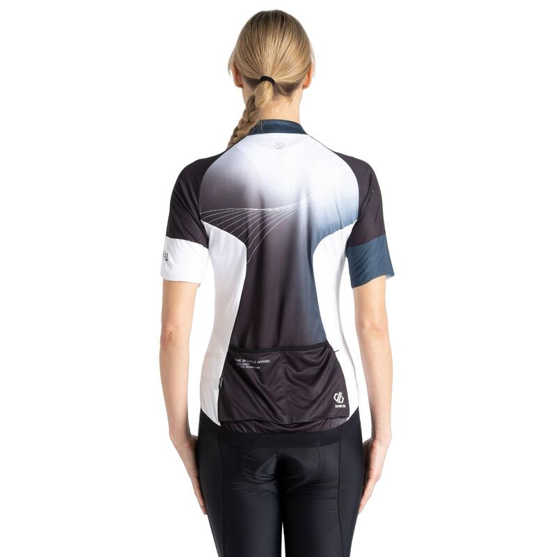 Camisola de Ciclismo Fecho de Correr AEP Stimulus Mulher Preto