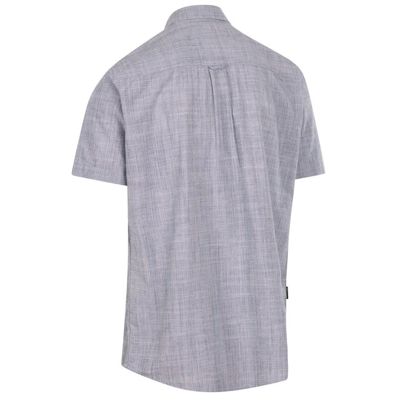 Heren Basham Woven Shirt (Donkere pauw)