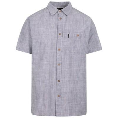 Heren basham woven shirt (donkere pauw)