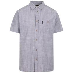 Camisa Basham de Tela para Hombre Pavo Real Oscuro