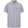 Heren Basham Woven Shirt (Donkere pauw)