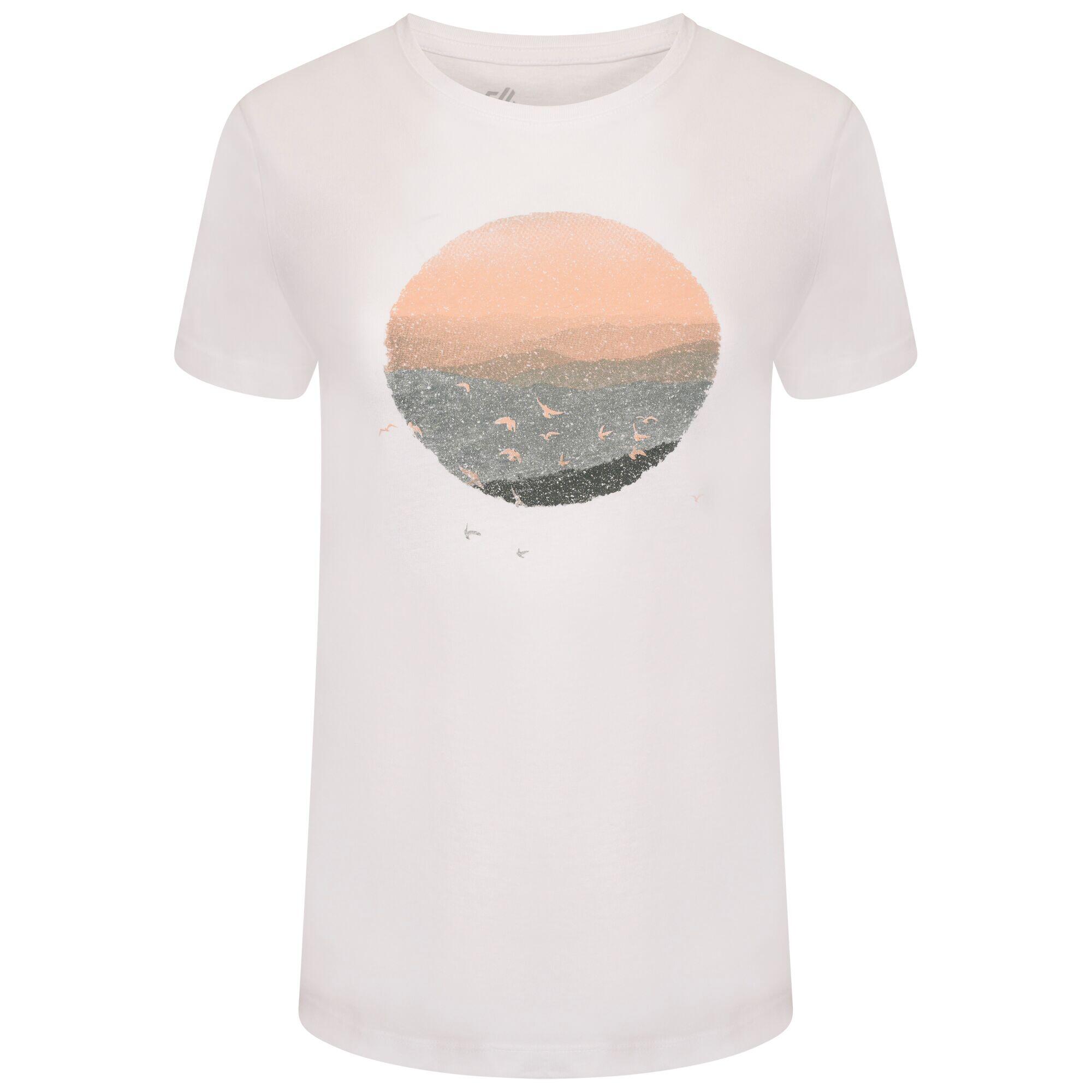 Womens/Ladies Peace of Mind Mountain TShirt (White) 1/5