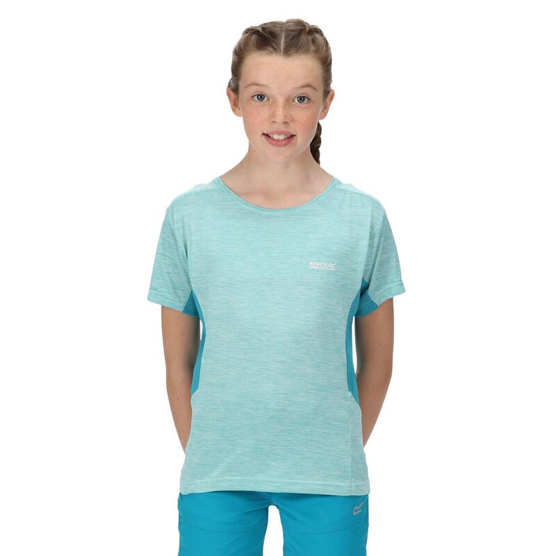 Kinder/Kids Takson III Marl TShirt (Turquoise/Email)