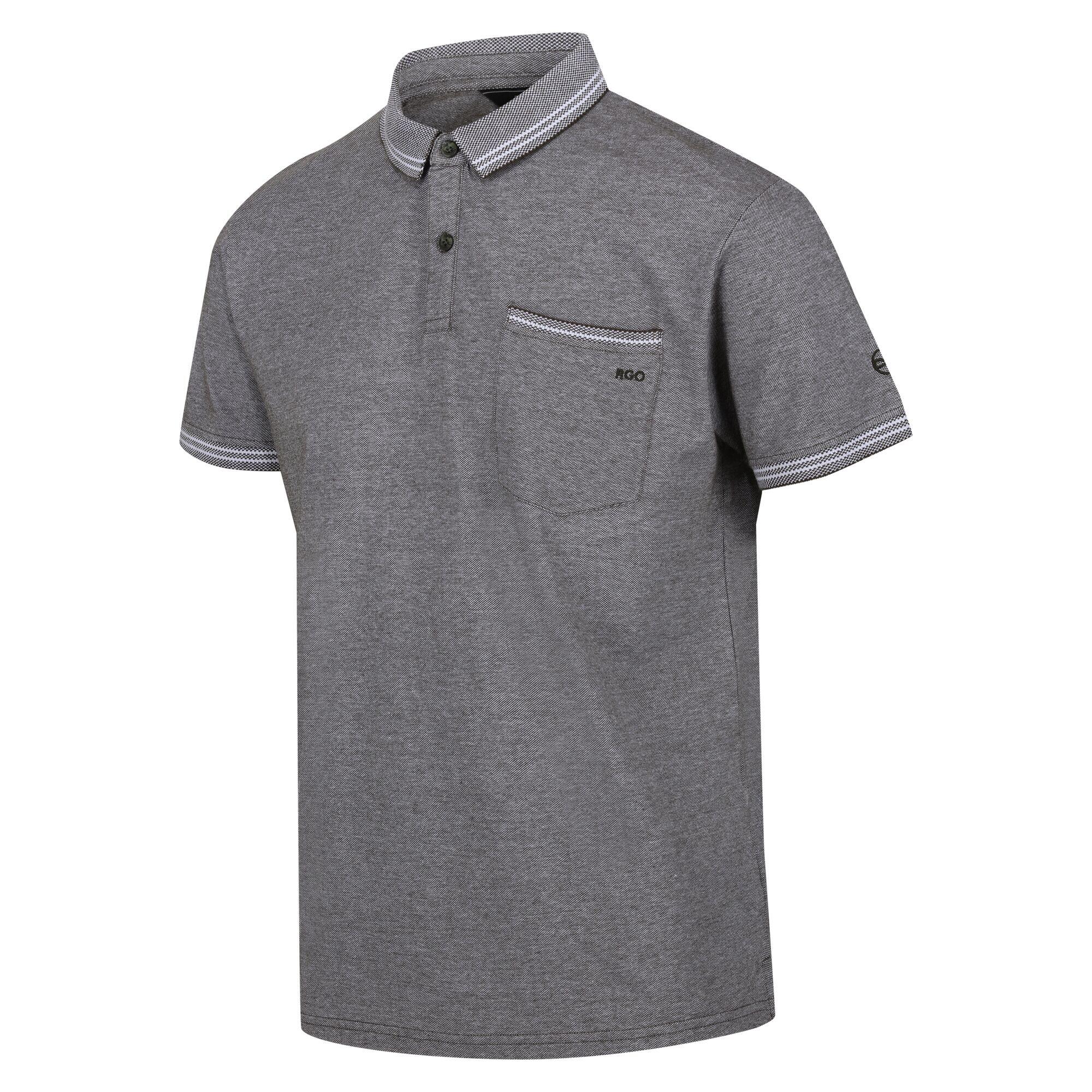 Mens Tinston ShortSleeved Polo Shirt (Dark Khaki) 3/5