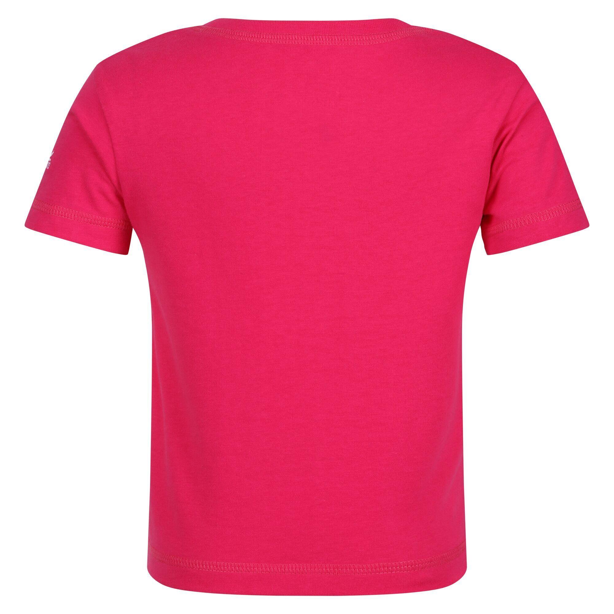 Childrens/Kids Peppa Pig Flower ShortSleeved TShirt (Pink Fusion) 2/5